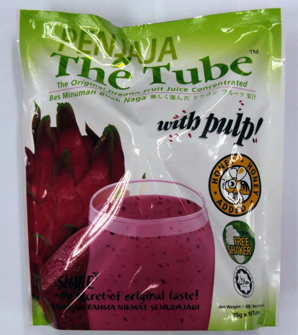 Penjaja The Tube Dragon Fruit Juice with pulp!