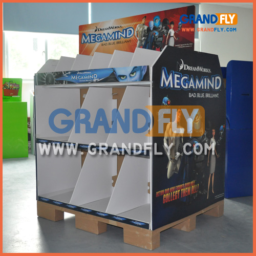 Cardboard Corrugated Pallet Display Stand for Toys