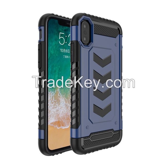 Unique design PC TPU shield case for iPhone X 10