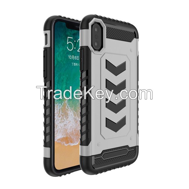 Unique design PC TPU shield case for iPhone X 10