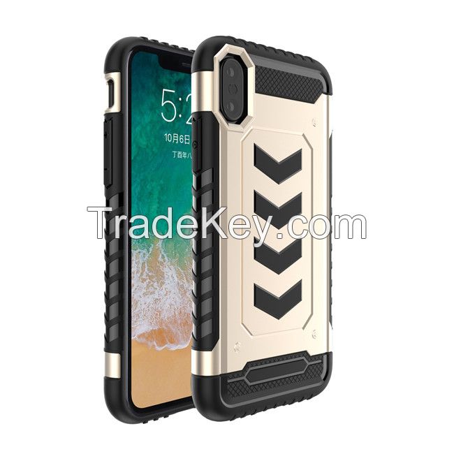 Unique design PC TPU shield case for iPhone X 10