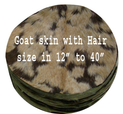 GOAT SKIN WITH HAIR