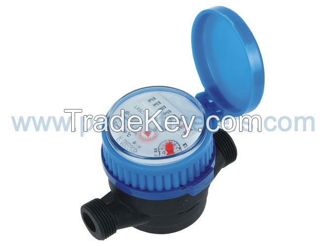 Plastic Single Jet Dry Type Water Meter (15mm)