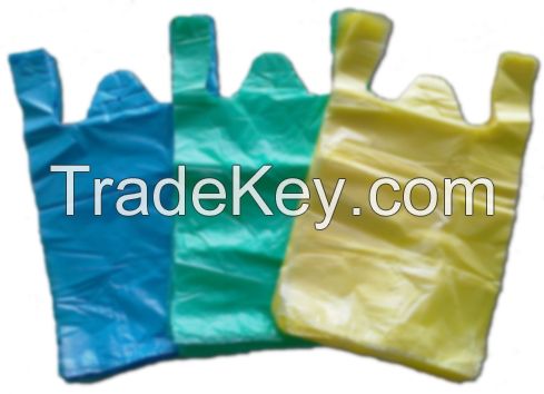 HDPE Plain Plastic T-Shirt bag