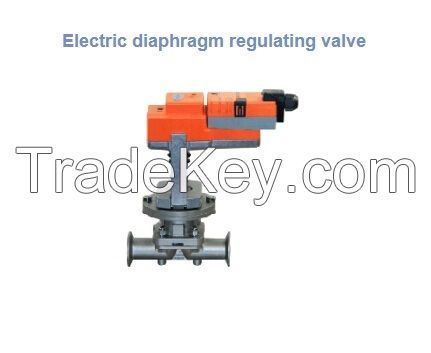 Electric diaphragm regulating valve/Electric regulating globe valve/Electric regulating ball valve