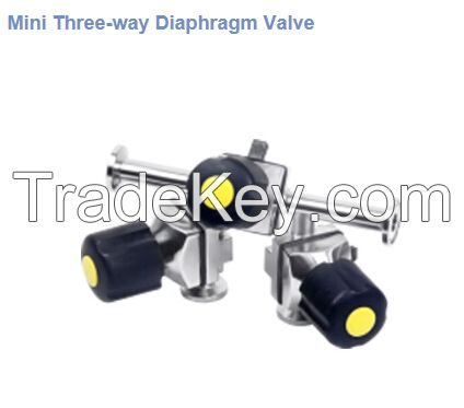 mini manual diaphragm valva /mini pneumatic diaphragm valve/Various combinations diaphragm valve/Mini multiport diaphragm valve/u-type three-way mini diaphragm valve / mini three-way diaphragm valve