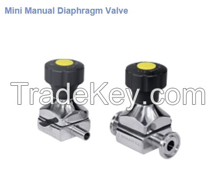 Mini multiport diaphragm valve/u-type three-way mini diaphragm valve / mini manual diaphragm valva /mini pneumatic diaphragm valve/Various mini three-way diaphragm valve