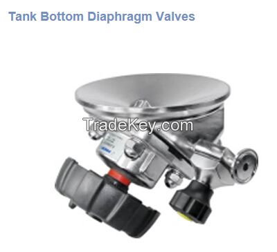 Tank bottom diaphragm valve/u-type three-way diaphragm vale/Pneumatic Diaphragm Valve/Manual diaphragm valve/High clean diaphragm valve/pneumatic tank bottom diaphragm valve