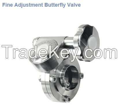 Fine Adjustment Butterfly Valve/Powder butterfly valve/butterfly valve/Sanitary butterfly valves/Fine Adjustment Butterfly Valve