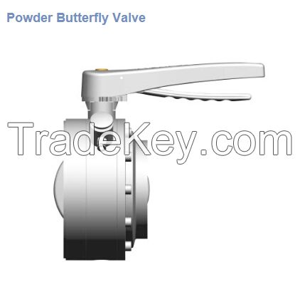 Powder butterfly valve/butterfly valve/Sanitary butterfly valves/Fine Adjustment Butterfly Valve