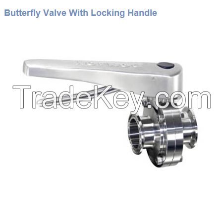 Butterfly Valve With Locking Handle/butterfly valve/Sanitary butterfly valves/Fine Adjustment Butterfly Valve