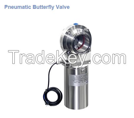 Pneumatic butterfly valve/Sanitary butterfly valves/Fine Adjustment Butterfly Valve