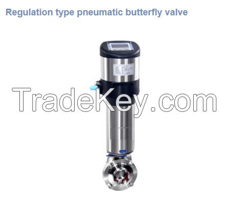 Regulation type pneumatic butterfly valve/Sanitary butterfly valves