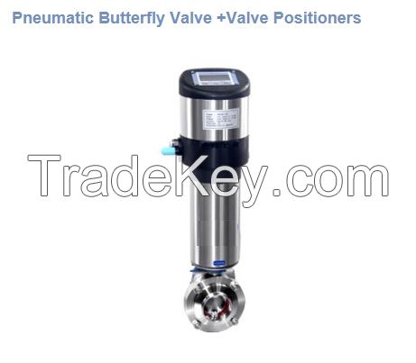 pneumatic Butterfly Valve +Valve Positioners