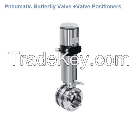 Pneumatic butterfly valve/Sanitary butterfly valves/Fine Adjustment Butterfly Valve