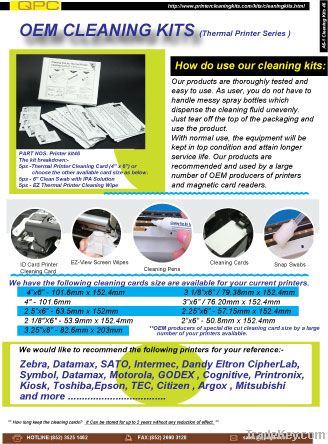 Cleaning Kits for thermal printer