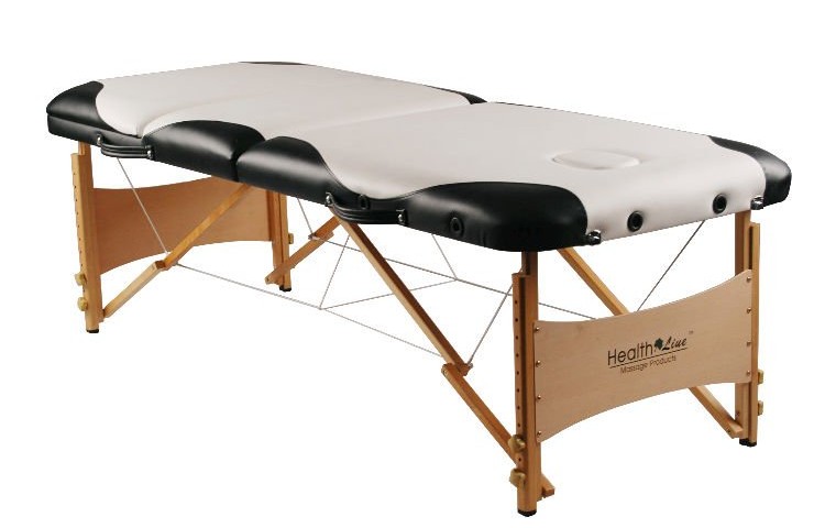 wooden massage table