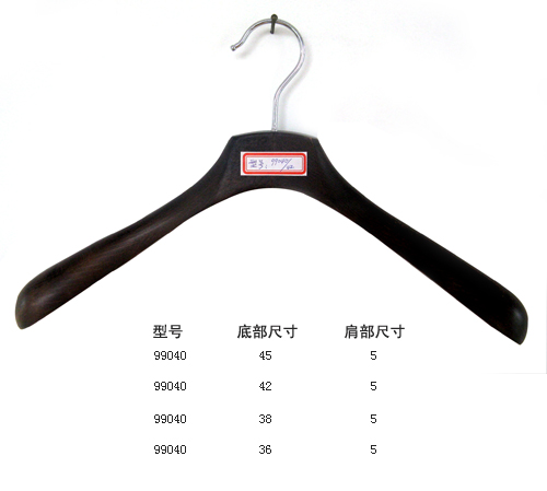 Green solid wooden hanger