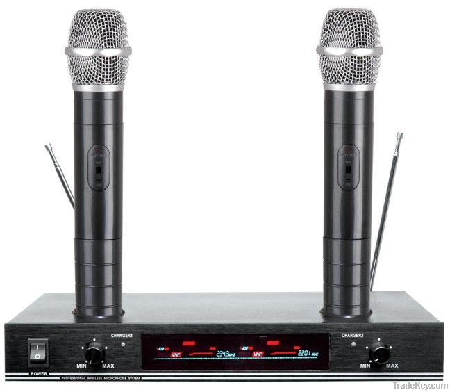 rechargeable wireless microphone VHF