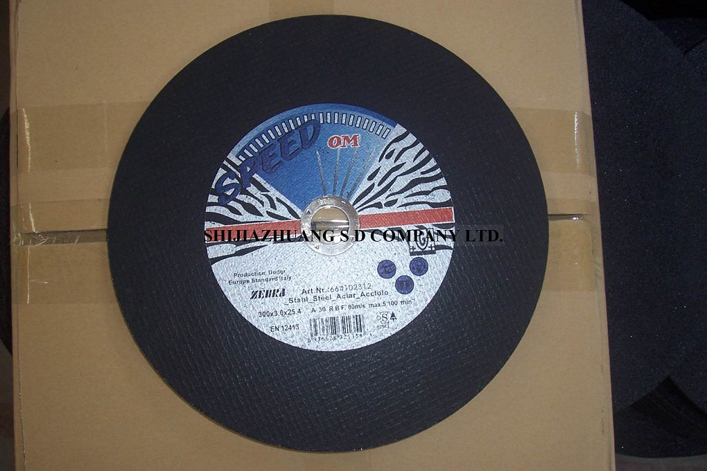 reinforced fiber resin-bonded cutting wheel