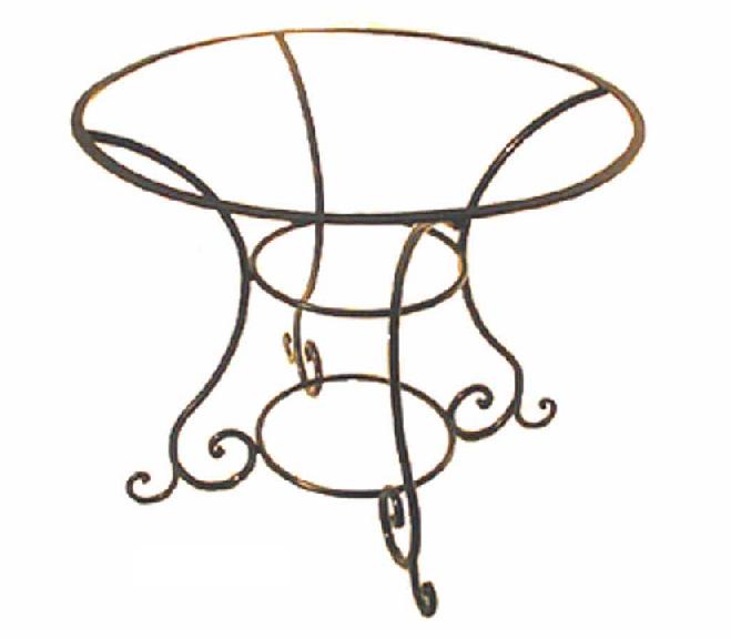 Wrought iron table