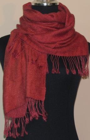 100% silk winter scarf