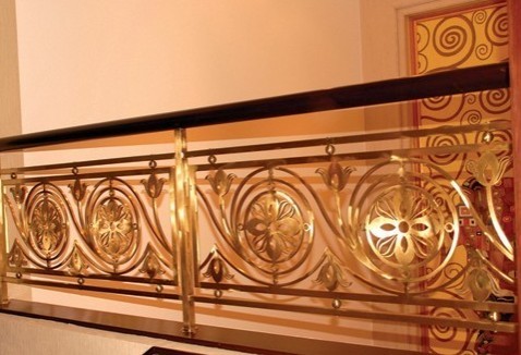 Copper handrail