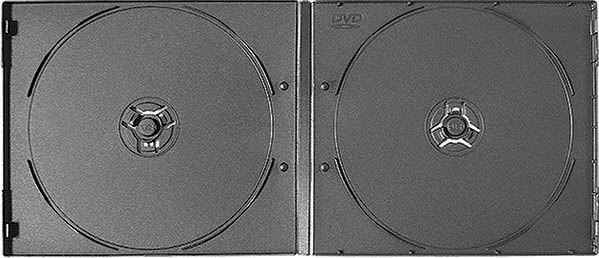 10mm Double Black Short DVD Case