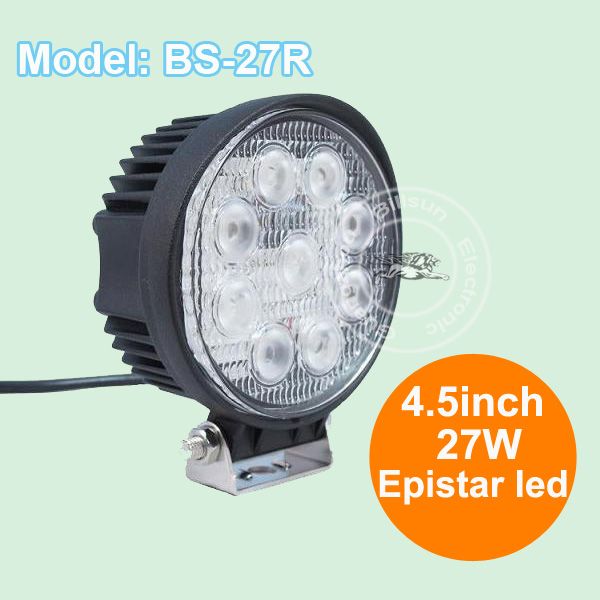 hotsale 10-30V 4.5inch 1950LM 12v 24v 27w led work light BS-27R