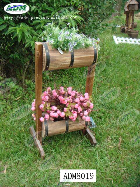 Wooden flower pot, planter, garden pot