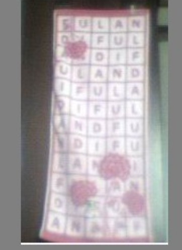 Alphabet cotton jacquard towels,