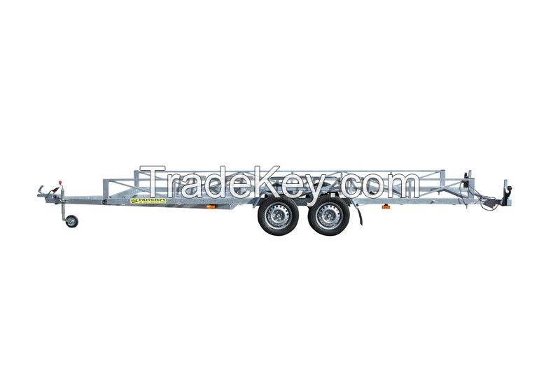 LONG CAR TRAILER Indyvidual customer orders GALVANIZED trailers