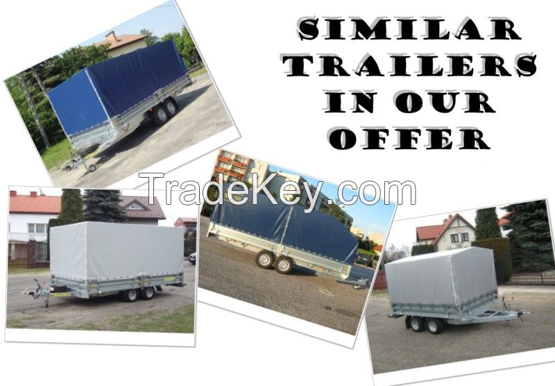 FLATBED Tarpaulin TRAILER Indyvidual orders trailers EC APPROVAL