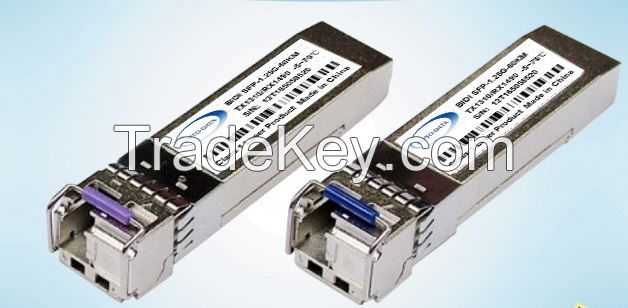 1.25G/10G BIDI SFP/SFP+ SR/LR/ZR/ER   TX/RX 1310/1490/1270/1310 -40~80 centigrade.