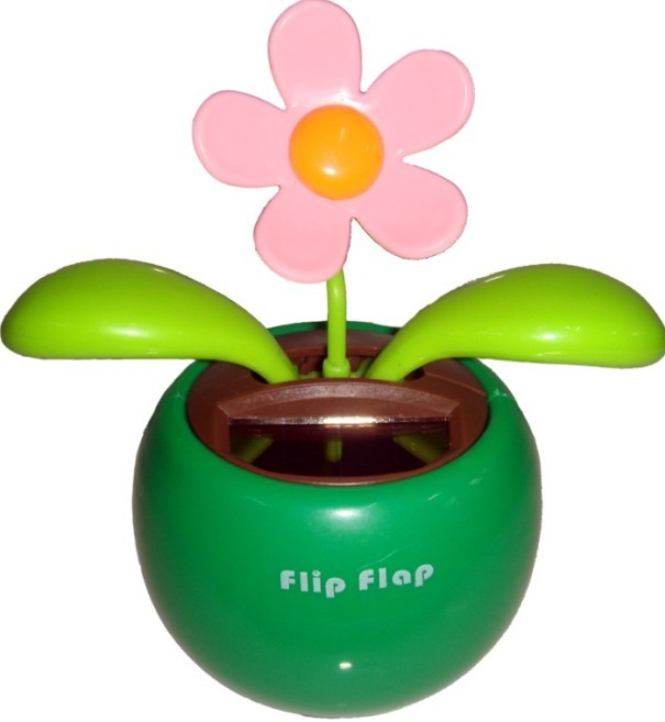 Flip flap solar flower
