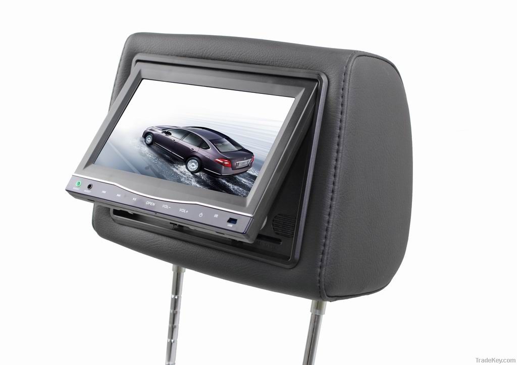 NEW:7inch touch button headrest car dvd MP5 player