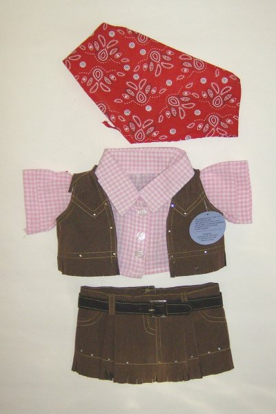 Teddy Bear Clothes (Cowboy outfit girl)