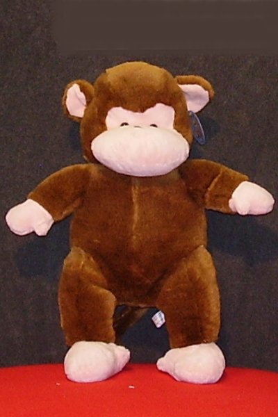 Unstuffed Plush Toy Monkey