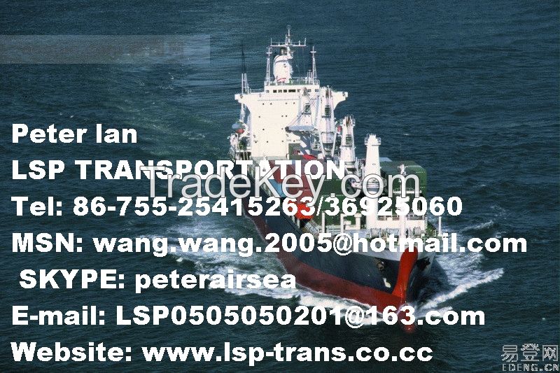 sea freight, ocean freight, shipping in china