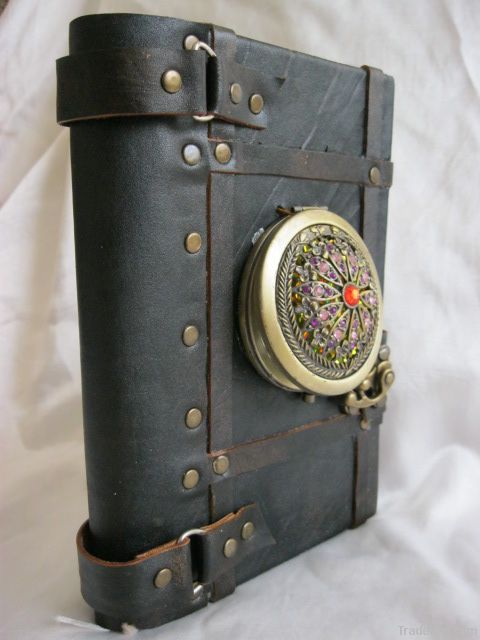 Handmade Leather Journal with Mirror