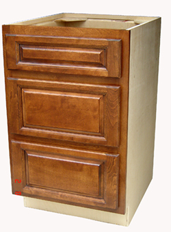 Chestnut Finish Kitchen Cabinet