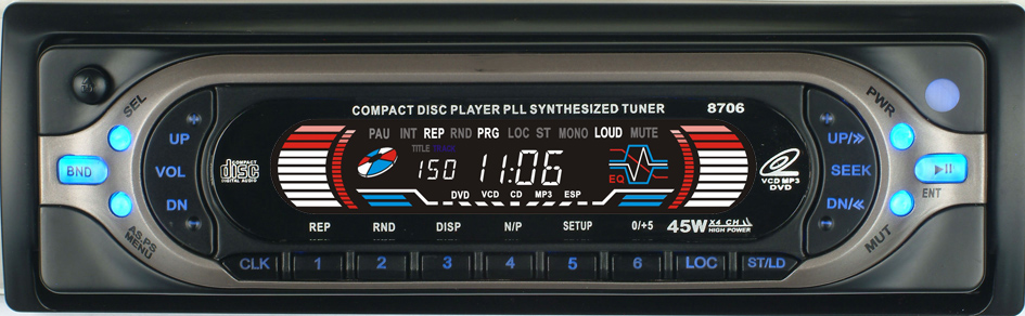 Car audio  system (car dvd/vcd/mp3/cd player)