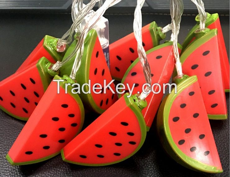 Battery powered watermelon led fairy string hot summer string