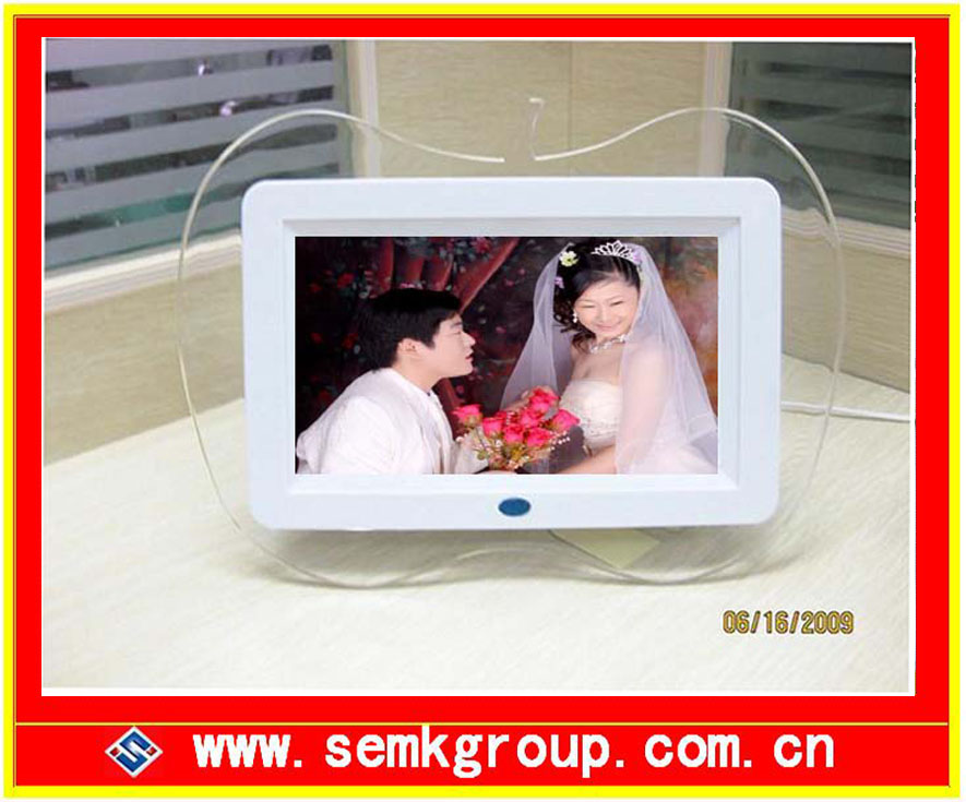 7inch TFT LCD single function or multi-function digital photo frame