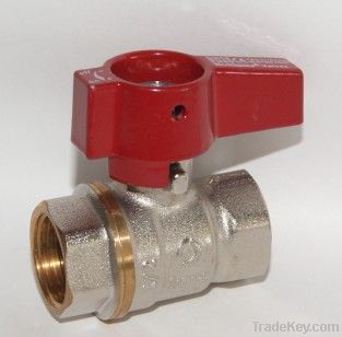 full port brass ball valve with butterfly handle