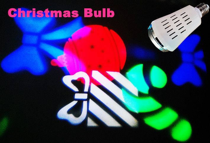 Mini DJ LED party bulb with colorful patterns with moving cap , novel light with disco effect, 9W