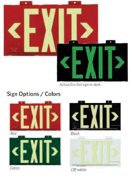 PhotoLuminescent Exit Signs