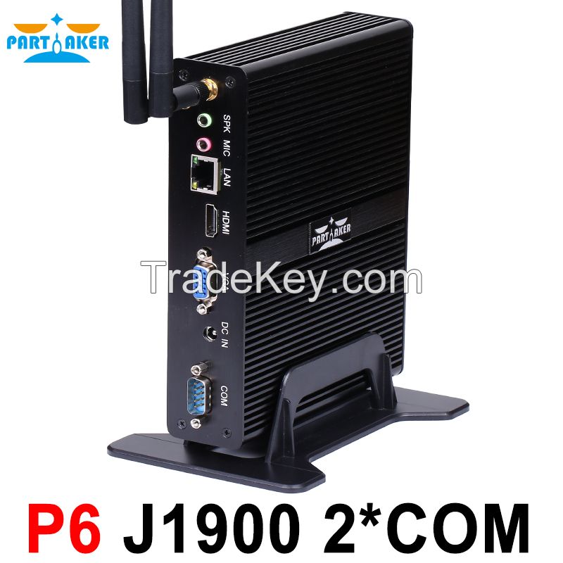 Partaker P6 Celeron J1900 Mini Pc Core Win7 / Linux / Windows Desktop Thin Client Macro Computer Mini Pcs Free Shipping