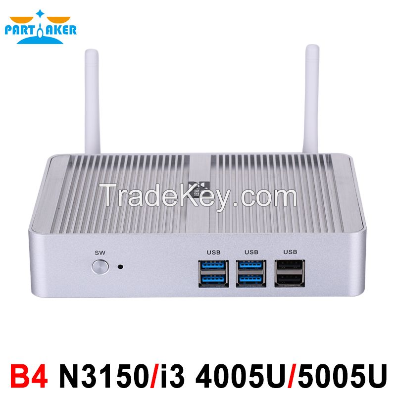 Partaker B4 4k Kodi Htpc Mini Pc Intel Core I3 4005u I3 5005u N3150 Windows 10 Barebone Max 8g Ram 512g Ssd 1tb Hdd Free Wifi