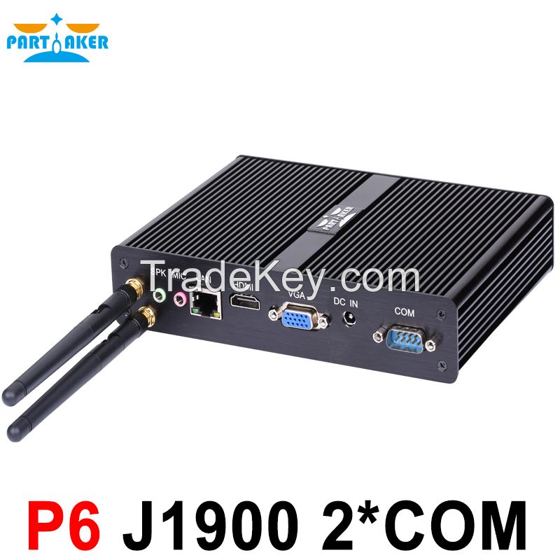 Partaker P6 Celeron j1900 Mini PC Core Win7 / Linux / Windows Desktop Thin client Macro Computer Mini PCs free shipping